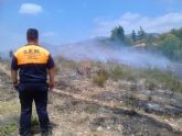 Efectivos del Infomur apagan un conato de incendio forestal en el Camino de los Jaboneros