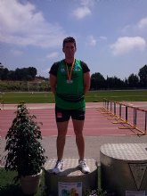 El atleta de Roldán, Juan José Martínez, obtiene la medalla de plata en jabalina en el Campeonato de España Promesa de Mataró