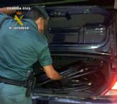 La Guardia Civil detiene a tres personas  por la sustracción de cable de cobre de tendido telefónico en Cieza