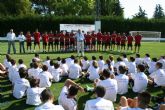Un centenar de alumnos participa esta semana en el  I Campus de Fútbol 'Javier Miñano'