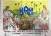El Festival Nacional de Folclore de Molina de Segura celebra su trigésimo primera edición el sábado 7 de septiembre