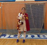 María Guirao campeona de España con la selección murciana de fútbol sala