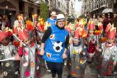 Los infantiles de San Isidoro desfilan con su disfraz por Cartagena
