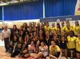 El equipo femenino de la Ucam, ganador del campeonato universitario de España de Voleibol