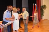 La AGA entrega los diplomas a los ciudadanos que juraron bandera con motivo del 125 Aniversario de Santiago de la Ribera