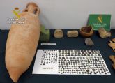 La Guardia Civil recupera cerca de 400 piezas arqueológicas sustraídas en Caravaca de la Cruz