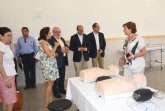 El consejero de Educación visita las obras del nuevo campus de la Ucam en Cartagena