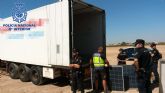 Recuperadas 70 placas solares sustraídas presuntamente en la Región de Murcia.