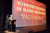 El público arropa la primera cita del Certamen Nacional de Teatro Aficionado 'Paco Rabal'
