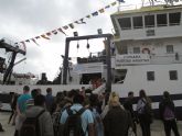 Escolares de San Pedro del Pinatar visitan el buque oceanográfico Ramón Margalef del IEO