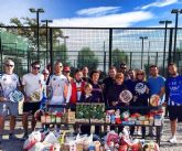 El Partido Popular de Lorca recoge 200 kg. de alimentos no perecederos para Cáritas a través del II Torneo Solidario de Pádel