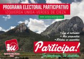 IU-Verdes de Cieza abre su programa electoral a la participación de la gente