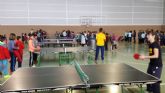 Tenis de mesa en la Semana Cultural del colegio Luis Vives de El Albujón