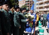 La Guardia Civil escolta el paso del Cristo del Amor, en su procesión del Viernes de Dolores