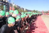 Cerca de mil participantes completaron desde Mazarrón una nueva edición del triatlón nacional de Fuente Álamo