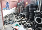 Desmantelados dos talleres mecánicos ilegales en Alcantarilla y en Beniaján