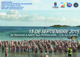 Nadadores de diferentes lugares de la geografía española participan en la XII Travesía a Nado