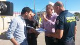 El Plan de Emergencias de la Feria de Lorca unifica los servicios junto a la entrada del Huerto de la Rueda