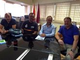 El nuevo director general de Emergencias toma contacto con el cuerpo de Protección Civil de Ceutí