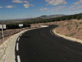 Fomento finaliza la mejora de la carretera que enlaza Pozo Higuera y la autovía Lorca-Águilas