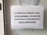 El PSOE exige la reprobación del alcalde pedáneo de Zeneta por retrasar la apertura del centro médico a fin de hacerse la foto en la inauguración