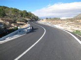 La Comunidad finaliza las obras de ensanche y mejora de la carretera entre El Cantón, en Abanilla, y la provincia de Alicante