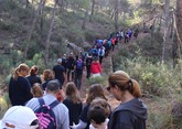 Numerosas personas toman parte en la ruta solidaria por Sierra Espuña a favor de D´Genes