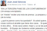 Juan José Cánovas advierte a los 