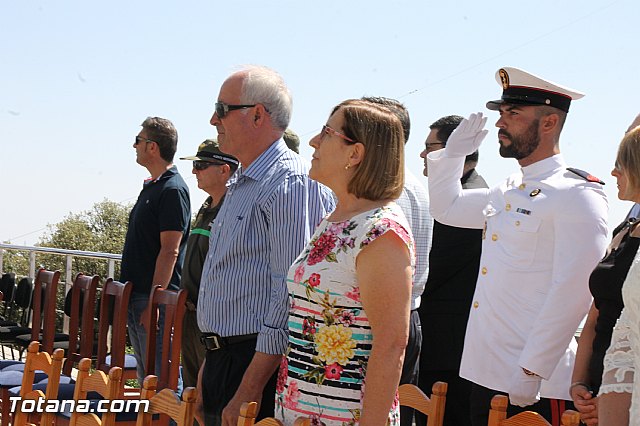 El Comandante del Cuerpo General del Ejrcito del Aire Juan Carlos Giz toma posesin de la Jefatura del Escuadrn del EVA 13 - 17