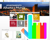 La página web del Ayuntamiento de Alhama de Murcia, desarrollada por la empresa totanera Avatar Internet, finalista en los Premios Web de La Verdad