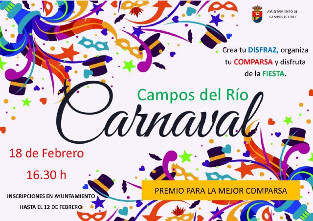 La concejalía de Festejos invita a participar en el Carnaval de Campos del Río, Foto 1