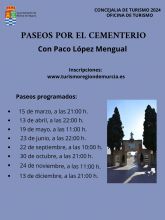 La Concejalía de Turismo organiza ocho Paseos por el Cementerio de Molina de Segura desde marzo a diciembre de 2024