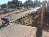 Se inician las obras de reparación para garantizar la seguridad en la carretera de La Huerta de Totana