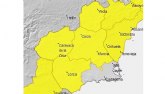 Meteorología amplia para hoy aviso de fenómenos adversos nivel AMARILLO de TORMENTAS a las zonas del Valle del Guadalentín, Lorca y Águilas