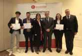 El Colegio de Economistas premia a cuatro alumnos de la UCAM