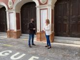El Ayuntamiento de Lorca acomete trabajos para acabar con las humedades que afectan al edificio del Teatro Guerra