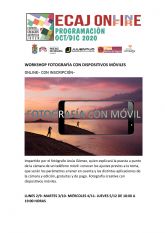 La Concejalía de Juventud de Molina de Segura inicia hoy lunes 2 de noviembre la formación Workshop: Fotografía con dispositivos móviles
