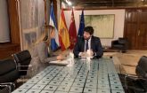 López Miras aborda los principales asuntos de interés para Águilas con la alcaldesa del municipio