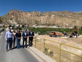 Avanzan las obras del nuevo puente sobre el ro que conectar de forma segura los municipios de Ulea y Villanueva del Ro Segura