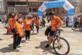 Juancho llega a Cartagena tras recorrer 400 kilómetros en bici por la leucemia
