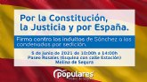 El Partido Popular de Molina de Segura inicia una campaña de recogida de firmas contra los indultos de Sánchez