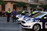 Hoy han sido presentados dos nuevos coches policiales, que se unen a la reciente adquisición de dos motos para la Policía Local de Alcantarilla