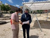 Cuatro pérgolas de 32 metros cuadrados protegerán las excavaciones del yacimiento de San Esteban