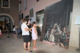 Velázquez, Goya, El Bosco y Sorolla en los exteriores de la biblioteca municipal