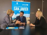 El Ayuntamiento de San Javier y Unicef se comprometen a seguir trabajando juntos en favor de la infancia y la adolescencia