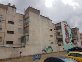 La lucha contra la Covid-19, tema central del nuevo mural de Murfy en la calle Severo Ochoa