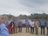 Visita para comprobar el ritmo de las obras de modernización de las zonas regables de Huerta Alta y Huerta Baja
