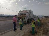 El Ayuntamiento de Lorca inicia los trabajos de limpieza y acondicionamiento de ramblas y cunetas de todo el término municipal