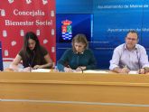 El Ayuntamiento de Molina de Segura firma un convenio de colaboración con Cruz Roja para ayudas de urgente necesidad y Socorros y Emergencias