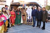 Los Reyes Magos de la Cofradía de Jesús de Murcia, un año más pasaron por la Casa-Taller de El Campico en Alcantarilla